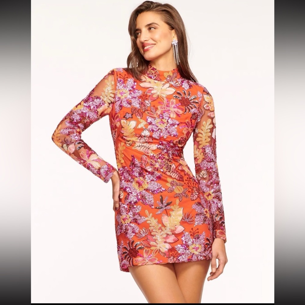 Ramy Brook Jenna Sequin Mini Dress Festive Party Evening Wedding‎ NYE Size 4
